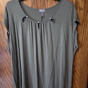 Rachel Women's Chic Olive Blouse